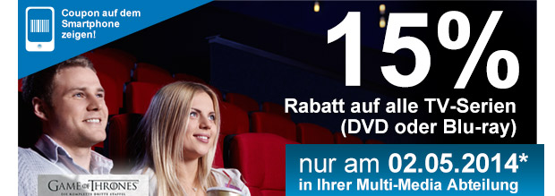 Mueller 15% Rabatt TV Serien