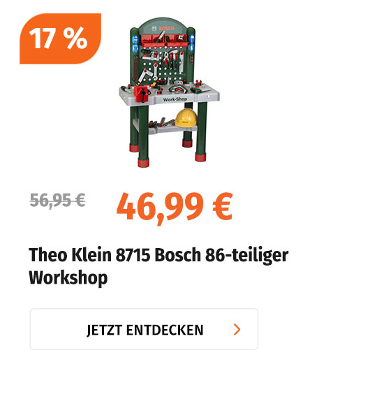 Theo Klein 8715 Bosch 86-teiliger Workshop