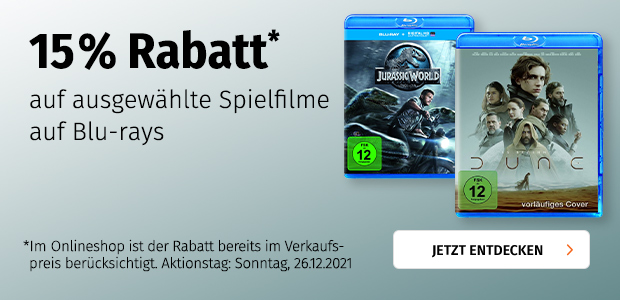15% auf Blu-rays